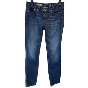 𝅺Adriano‎ Goldschmied AG The Stilt Cigarette Skinny Stretch Distressed Jean 24R